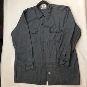 Men’s Vintage Grey Dickies Workwear Button Down